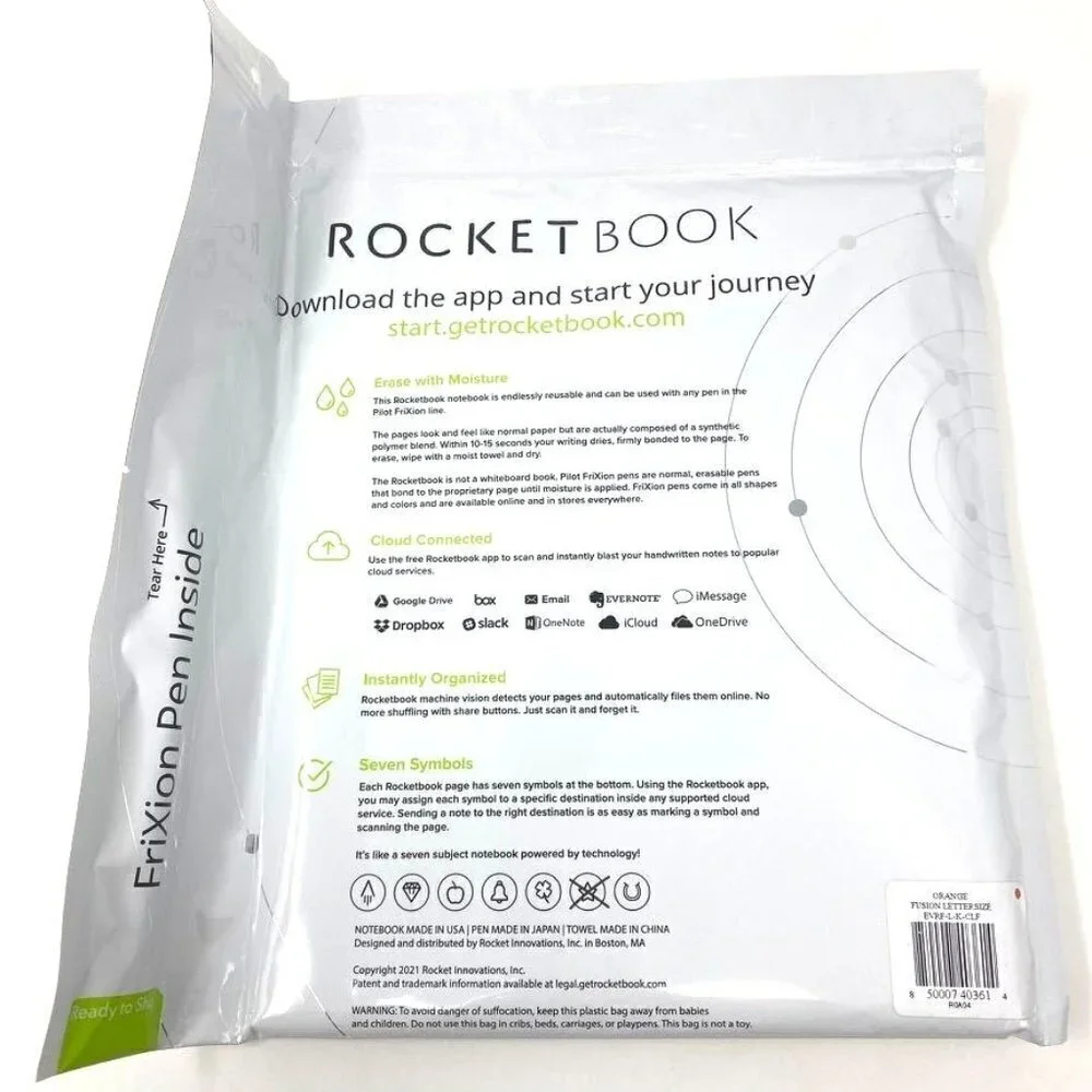 Rocketbook Planner & Notebook Fusion Reusable Smart Planner & Notebook